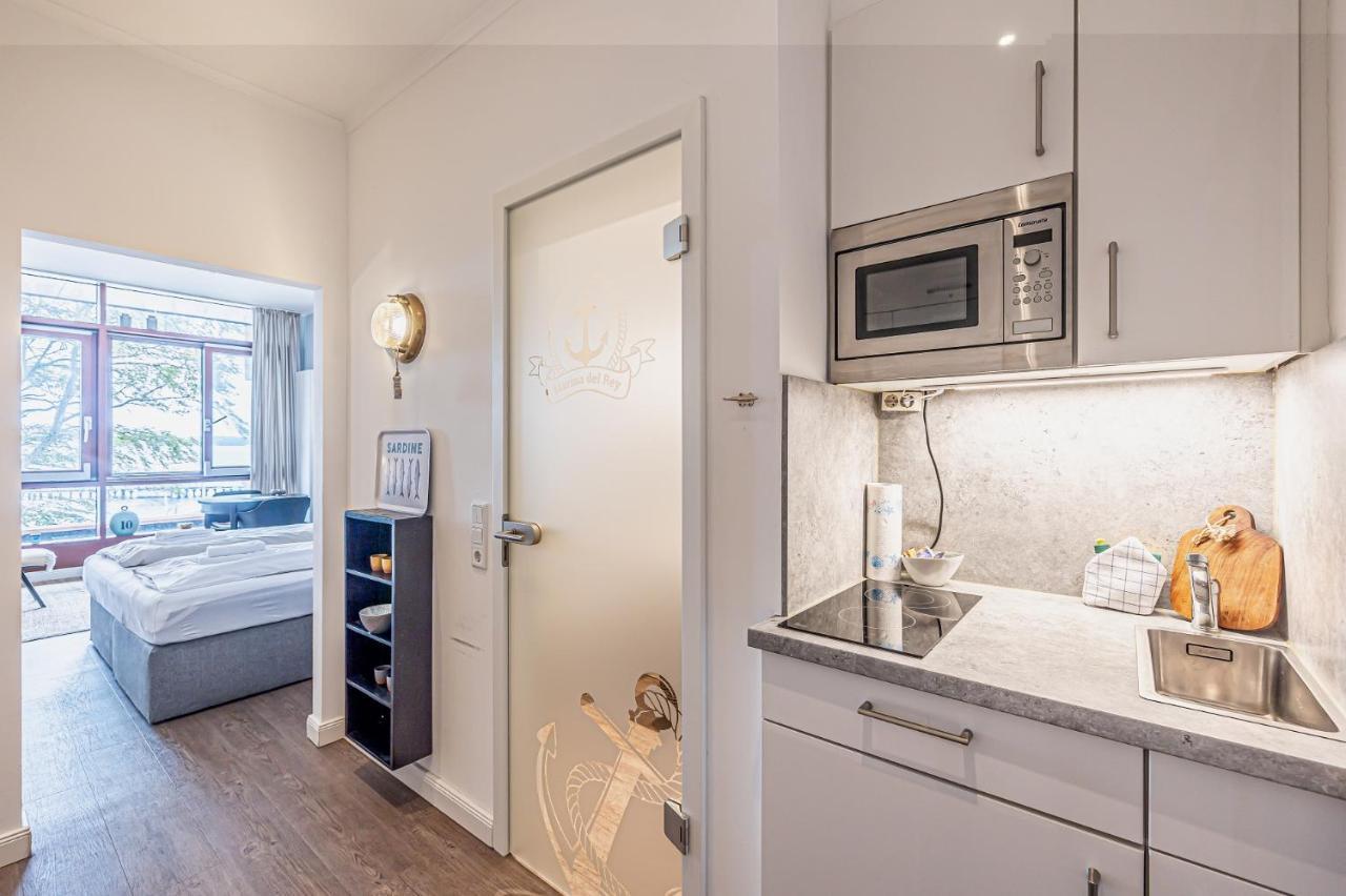 Fewo1846 Intermar - Marina Del Rey - Elegantes Studioapartment Mit Meerblick Und Eigenem Strandkorb Gluecksburg Luaran gambar