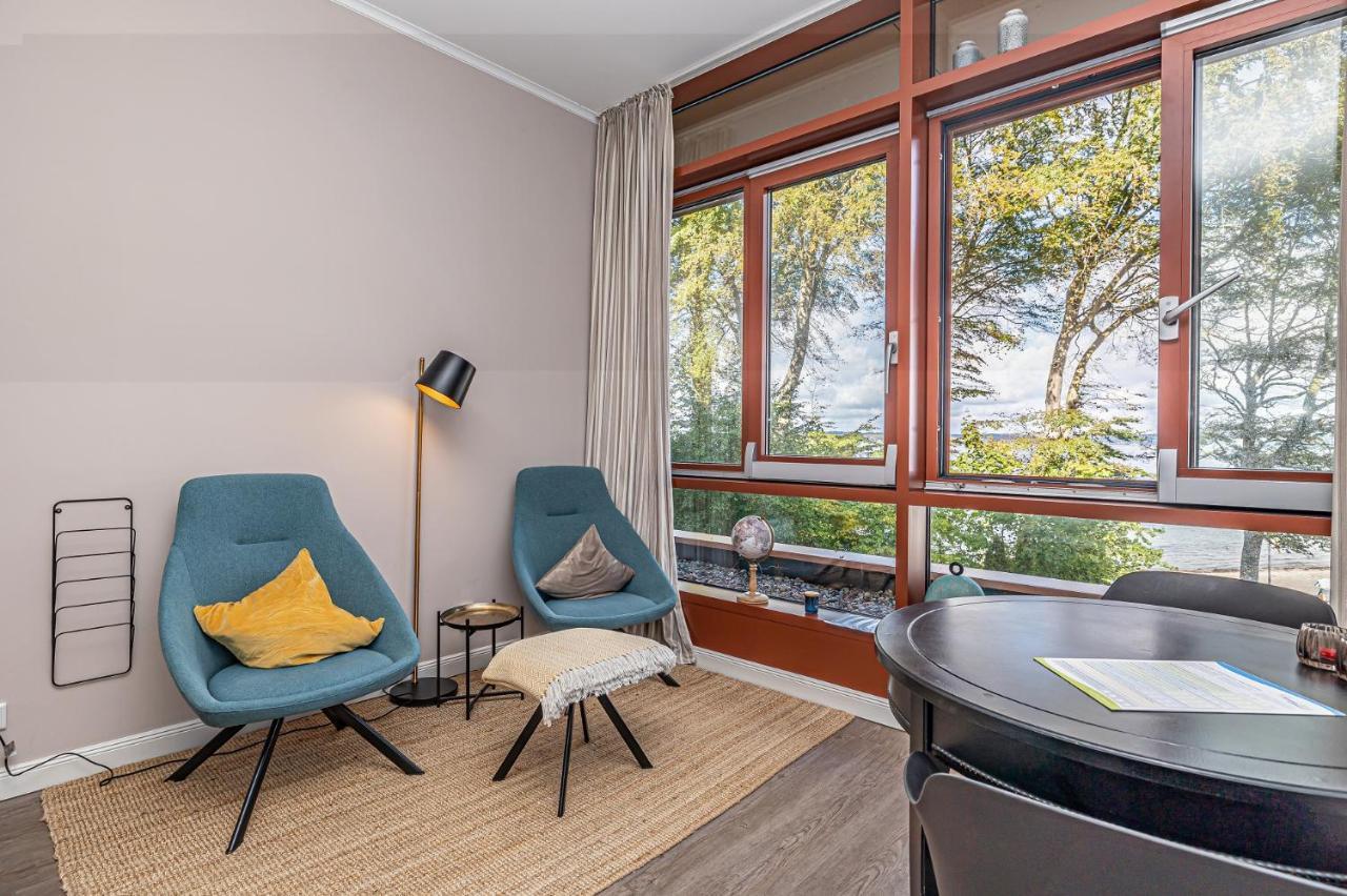 Fewo1846 Intermar - Marina Del Rey - Elegantes Studioapartment Mit Meerblick Und Eigenem Strandkorb Gluecksburg Luaran gambar